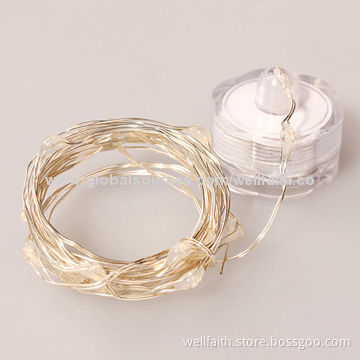 Mini decor battery powered string light with rotary switch